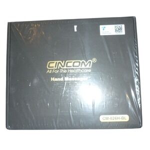CINCOM Rechargeable Hand Massager with Heat Black CM-026H-BL New Sealed
